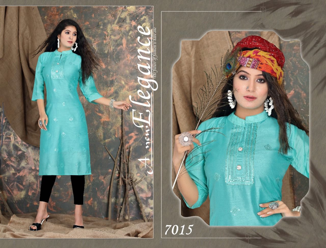 Riyaa Sillky 1 Designer New Fancy Regular Wear Chanderi Silk Kurti Collection